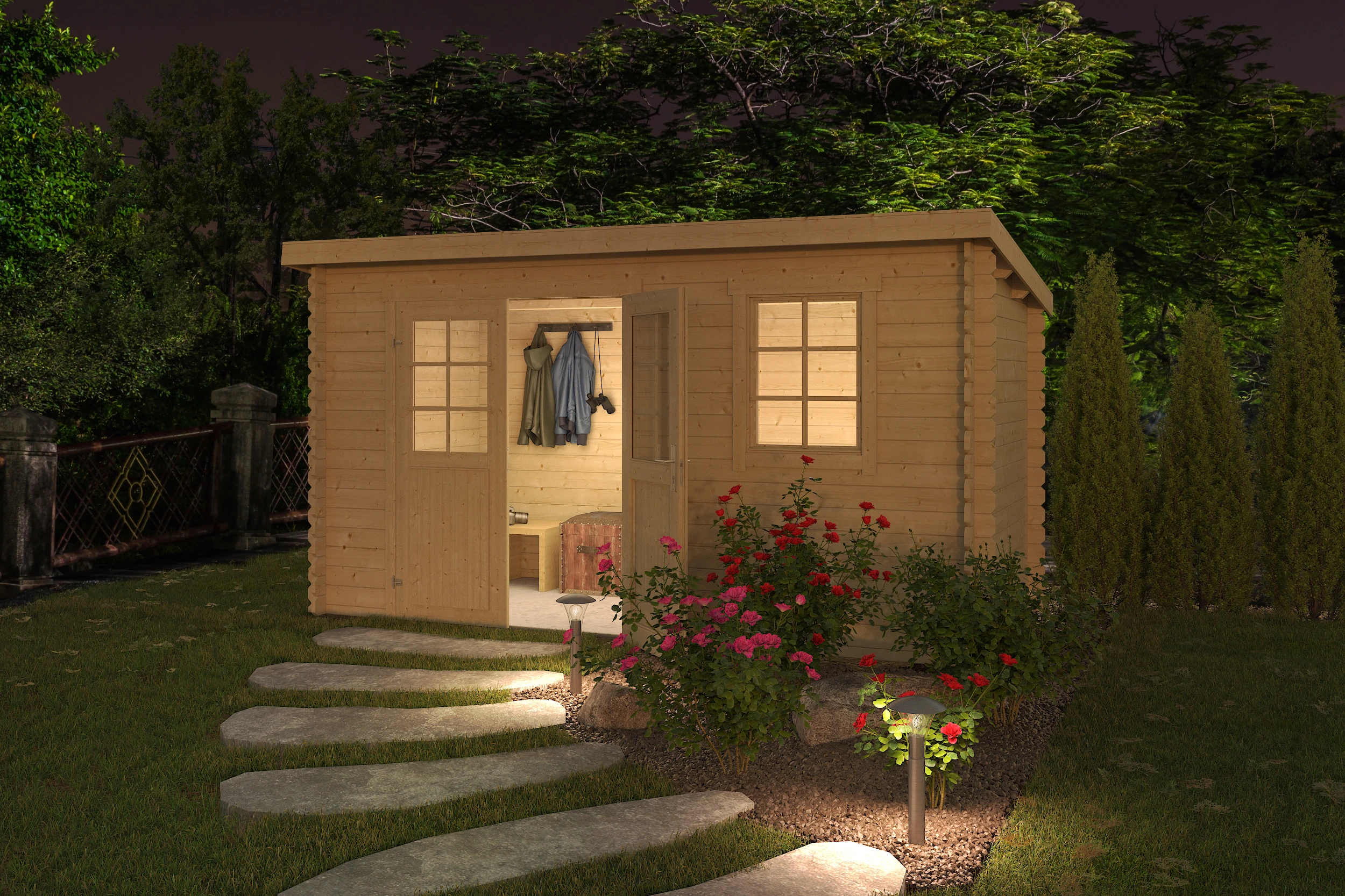 Outdoor Life Blokhut Amira 380 x 175 cm - Afbeelding 2